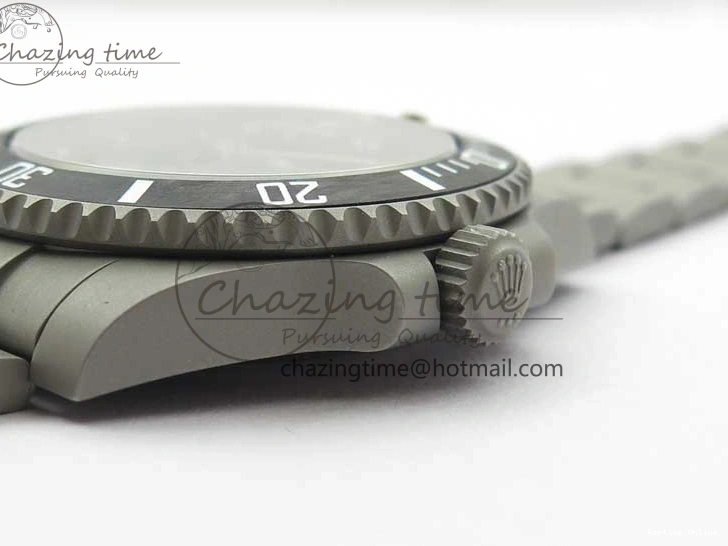 0522 Submariner 116610 Andrea Pirlo Sandblasted ROF Best Edition Carbon Bezel on Skeleton DIal SA TimelessDesign 2789